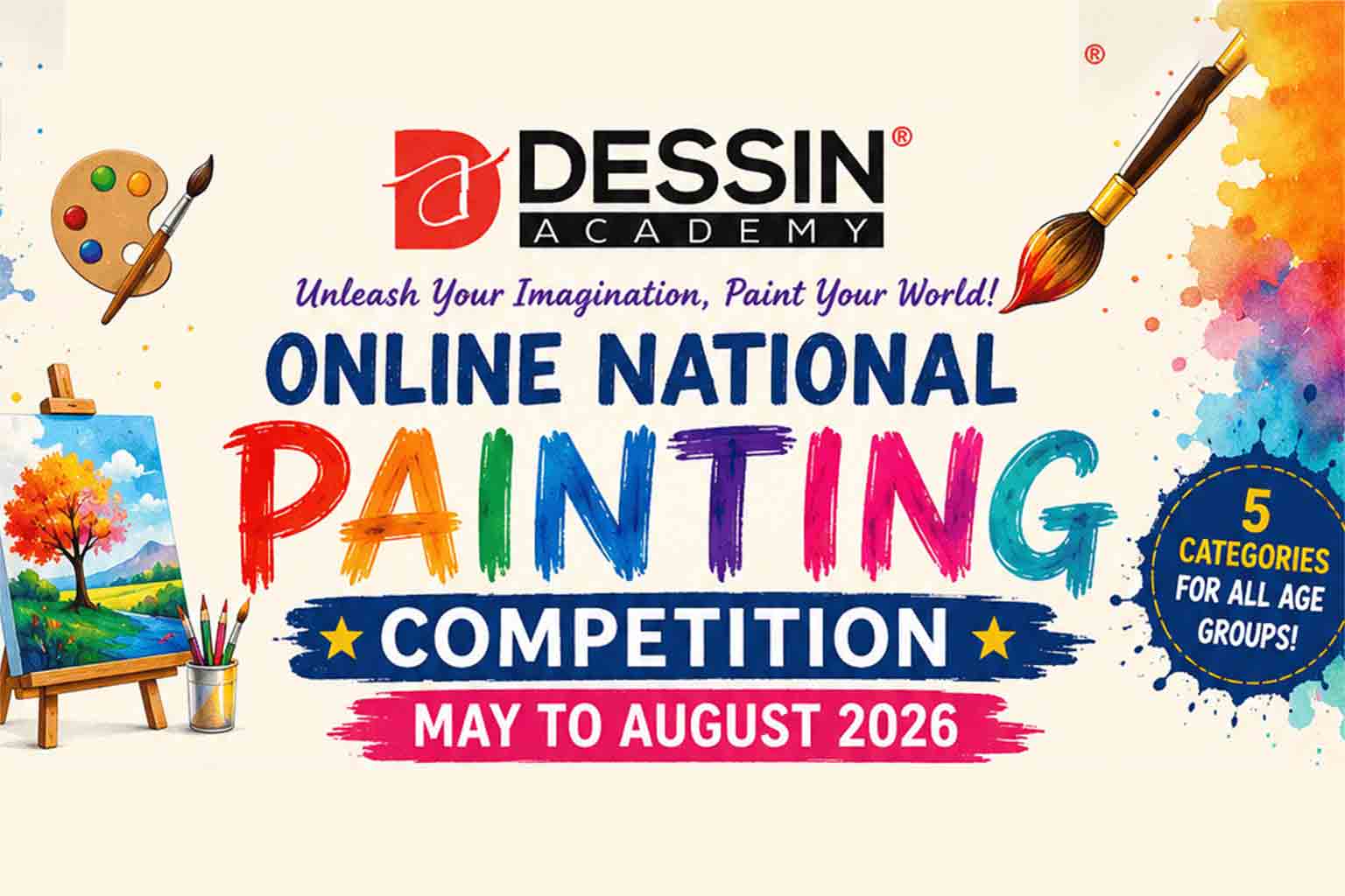 Online National Painting Competition - May to August 2026 | By Dessin Academy